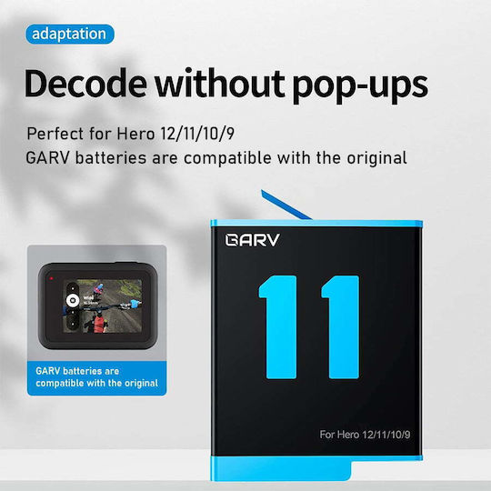 Μπαταρία Li-ion 1800mah Gopro Hero 9 10 11 12