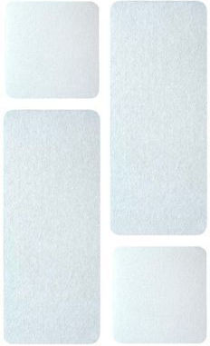 Acustico Set of Sound Absorbing Materials (4 Pieces) in White Color