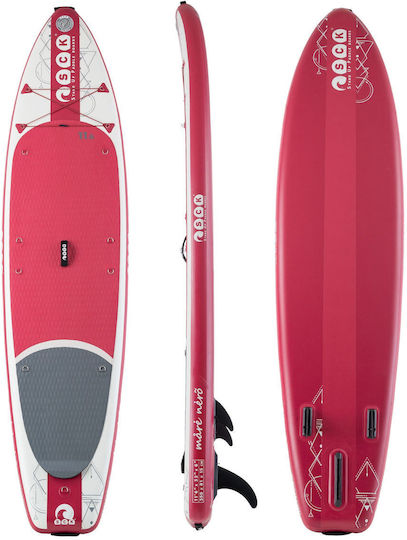 SCK Mare Nero 11'6" Φουσκωτή Σανίδα SUP / Kayak με Μήκος 3.5m Κόκκινη