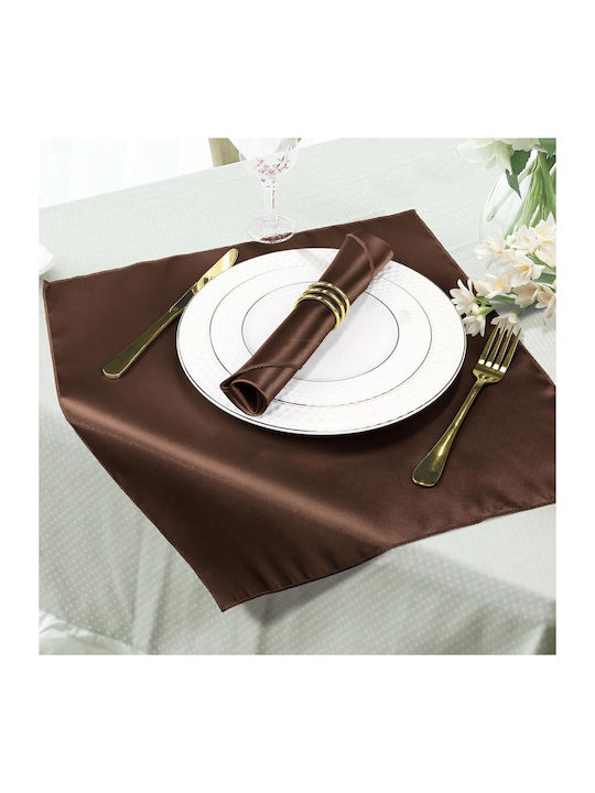 Kotonia Home Set 10 Bucăți Șervețele De Bumbac Culoare Ciocolată Închisă 45x45 cm