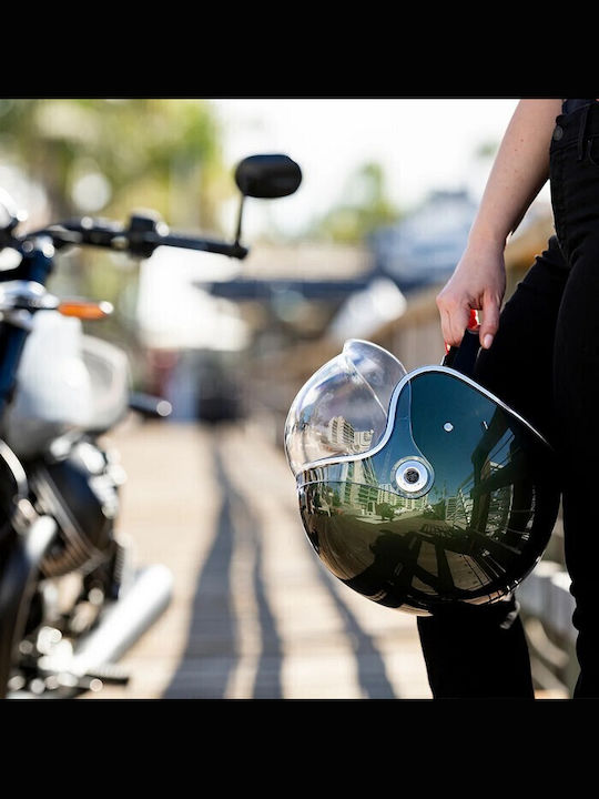 Biltwell Tahoe Metallic Sierra Green Κράνος Μηχανής Jet DOT / ECE 22.06
