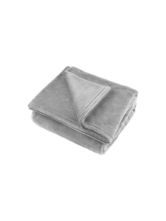 Teesa Κουβέρτα Fleece Διπλή 200x220εκ. Gray