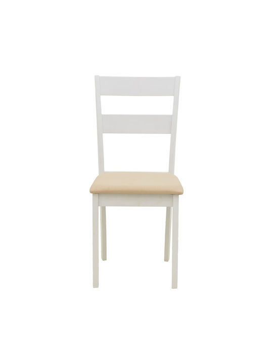 Dallan Wooden Dining Chairs White 2pcs 40x47.5x89cm
