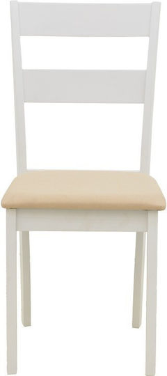 Dallan Wooden Dining Chairs White 2pcs 40x47.5x89cm