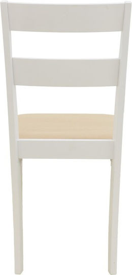 Dallan Wooden Dining Chairs White 2pcs 40x47.5x89cm