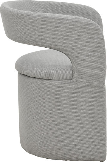Cocon Ess- und Küchenstühle mit Stoffbezug Grau Beige 58x58x80cm