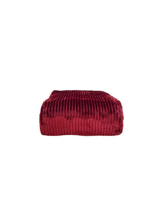 Linea Home Κουβέρτα Βελουτέ Υπέρδιπλη 220x240εκ. Μπορντώ LH2018254