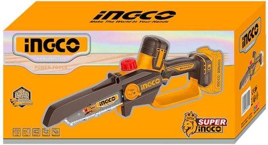 Ingco Motoferăstrău Pentru Toaletare Cu Baterie Solo 20V 1.5kg Cu Lamă 15cm