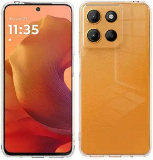 Oba Silicone Transparent Back Cover (Moto G15)