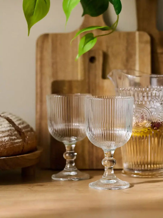 Cryspo Trio Noris Set Water Glasses Goblet Glass 350ml 6 Pieces