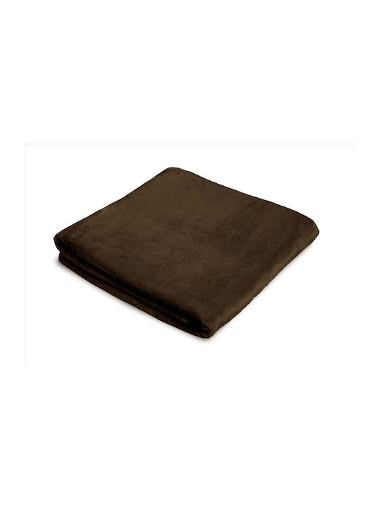 Matex Κουβέρτα Μονή 150x200εκ. Καφέ