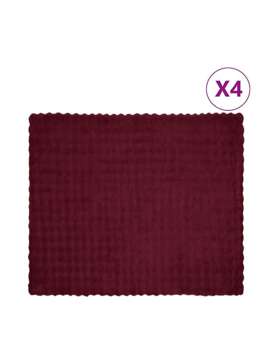 vidaXL Pelzige Decke Übergröße 240x270cm Basilikum Rot