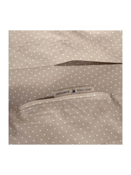 Greenwich Polo Club Cotton Duvet Cover Double 220x240 2392 Taupe