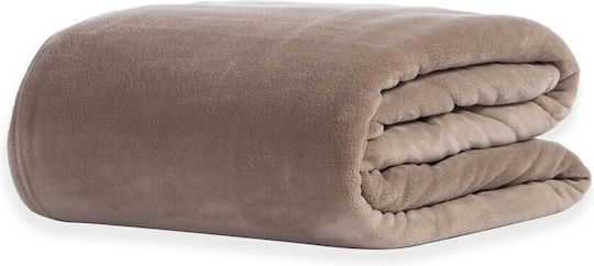 Nef-Nef Homeware Cosy Одеяло Полар Υπέρδιплο 220x240см Бежово