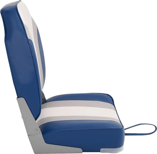 Boat Chairs Folding 2 Pieces High Back 3284303 Blue