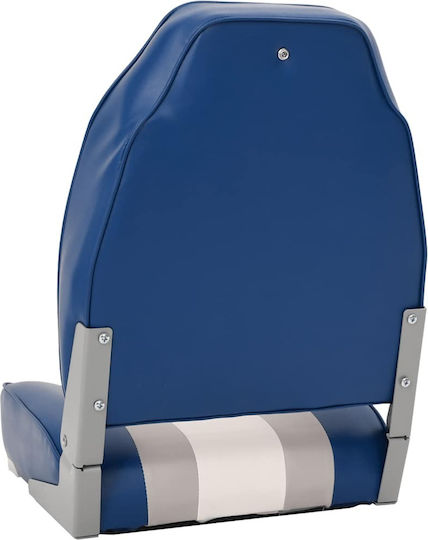 Boat Chairs Folding 2 Pieces High Back 3284303 Blue