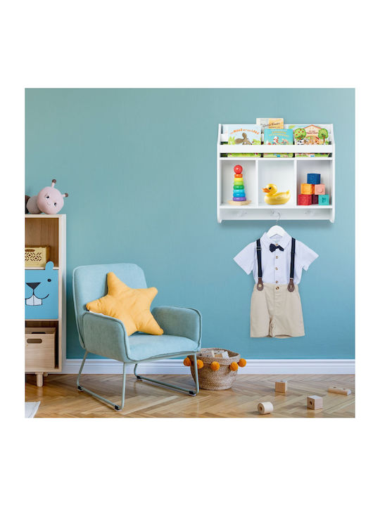 Boden Bücherregal Holz Weiß 51.5x60cm