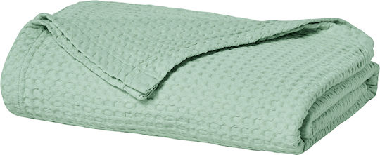 Kentia Cecilia Σετ Κουβέρτα Πικέ King Size 260x240εκ. Πράσινη