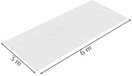 Plasă De Protecție Pentru Grădină Împotriva Insectelor Păsărilor Zola 3 X 6 M Hdpe 80 Plasă Albă