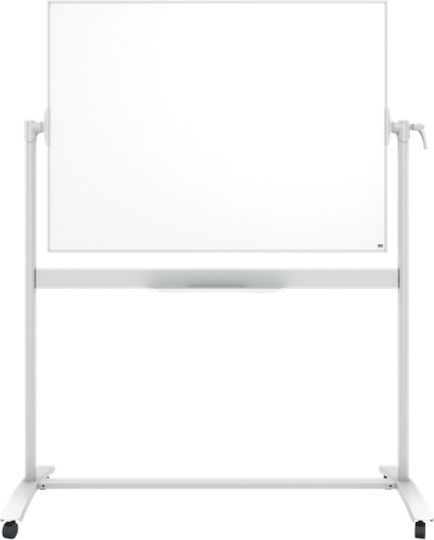 Tabla Mobilă Nobo Clasică Din Oțel Lăcuit 120x90 Cm Magnetică Include Tavă Pentru Markere Albă