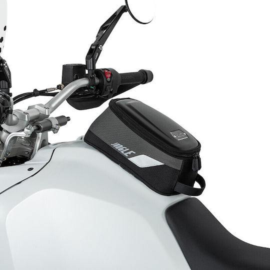 Loboo Motorrad-Tanktasche 4,5l Magnetisch 2520d Nylon Schwarz Grau