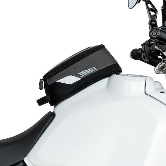 Loboo Motorrad-Tanktasche 4,5l Magnetisch 2520d Nylon Schwarz Grau