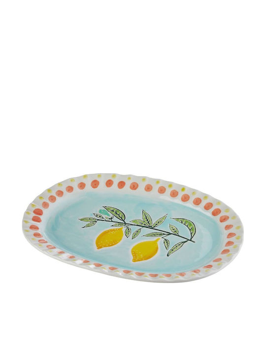 Butlers Limone Serving Platter Oval Ceramic Yellow 25x17cm Butlers Limone Serving Platter Oval Ceramic Yellow 25x17cm