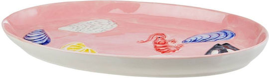 Butlers Coral Coast Serving Platter Oval Ceramic Pink 31x16cm