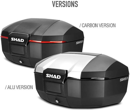 Central Case Sh51 D0b51200 Aluminum Lid 51l Shad