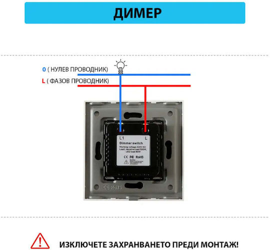 Luxon Mecanism Pentru Comutator Cu Variator Negru