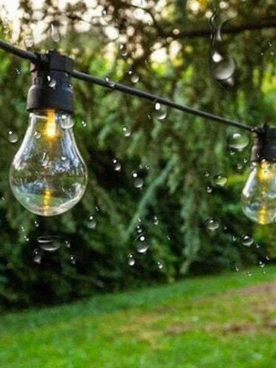 Garland 10 Light Sources 10m 10xe27 Black Ip65