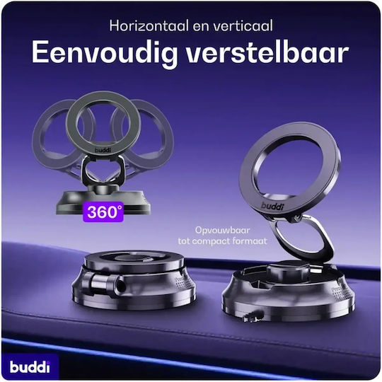 Buddi Magway Suport Auto Pentru Telefon Mobil Cu Magnet Negru