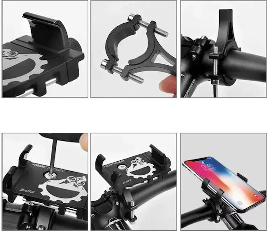Metal Adjustable Motorcycle & Bicycle Phone Mount 3-Axis Handlebar Tc-429