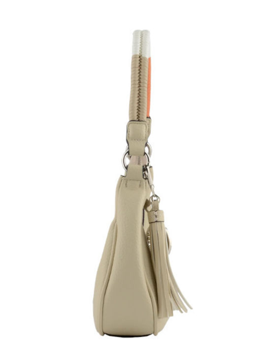 Damentasche Schulter Crossbody aus Kunstleder Beiges