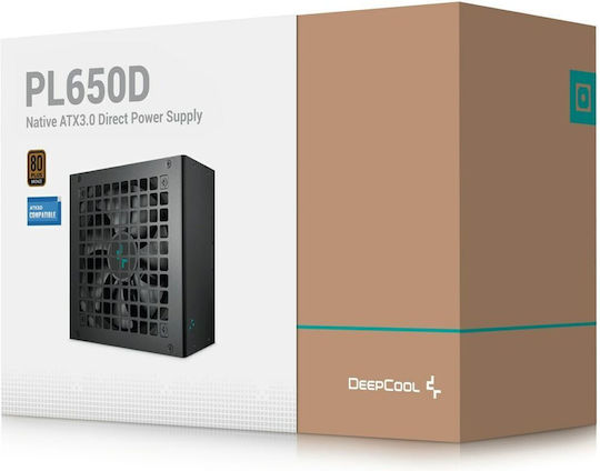 Deepcool PL650D V2 650W Μαύρο Τροφοδοτικό Υπολογιστή Full Wired 80 Plus Bronze