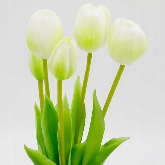 Blumenstrauß aus Tulpe Weiß 39cm Saska Garden