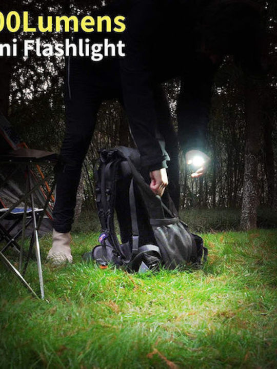 SPV T Wiederaufladbarer Schlüsselanhänger mit LED Taschenlampe
