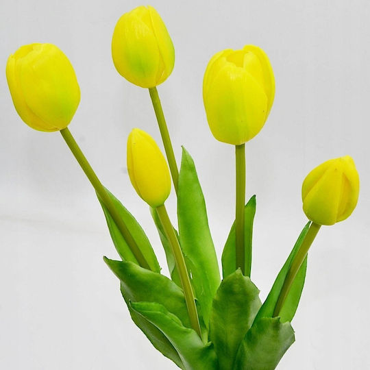 Blumenstrauß aus Gelbe Tulpe 39cm Saska Garden