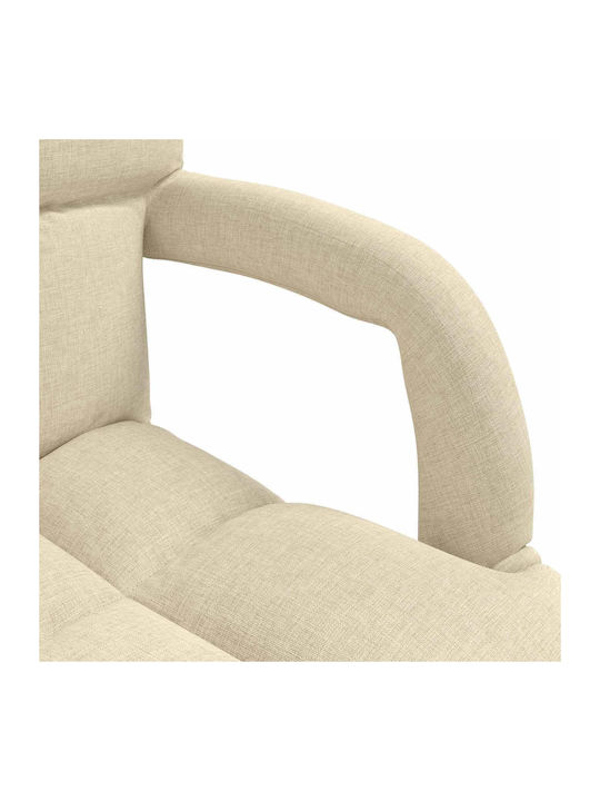 Vielseitiger Sitzsack Pouf Sessel Crem 58x62x58cm