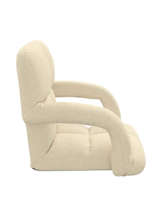 Vielseitiger Sitzsack Pouf Sessel Crem 58x62x58cm