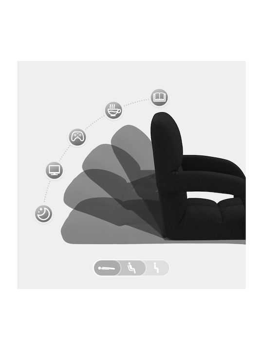 Multifunctional Bean Bag Chair Black 58x62x58cm