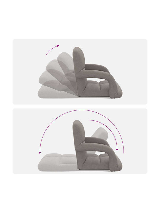 Multifunctional Bean Bag Chair Taupe 58x62x58cm