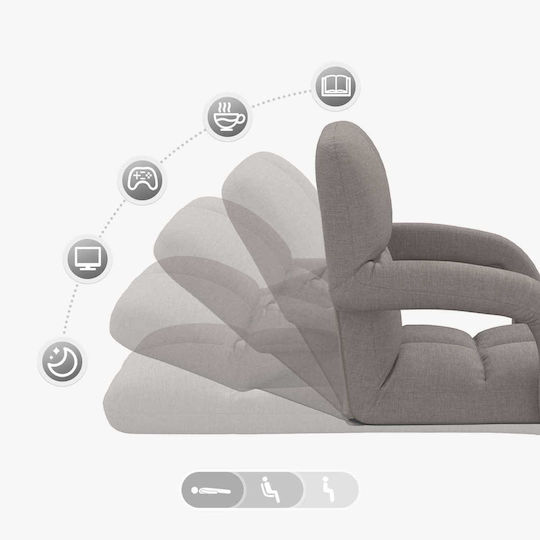 Multifunctional Bean Bag Chair Taupe 58x62x58cm