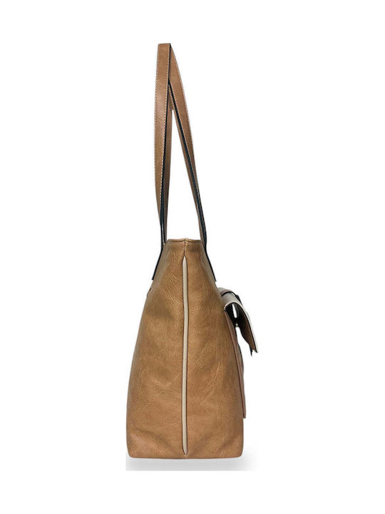 Dusta Damen Schultertasche Beige