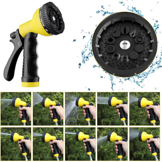 Anvelopă Automată Furtun Grădină Zola Montat Pe Perete 30 M 1/2" Sistem Blocare Retragere Automată 51 X 26 X 40 Cm Gri Galben