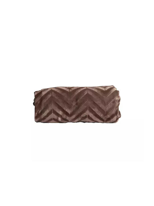 Nef-Nef Homeware Bettbezug-Set Einzelbett mit Kissenbezug 160x220 Carmen Mocca