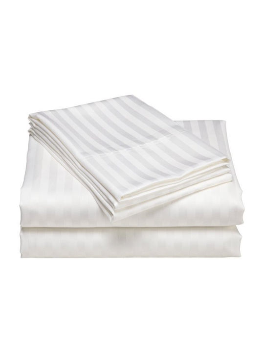 Pucioasa Duvet Cover Cotton Double 200x220 White