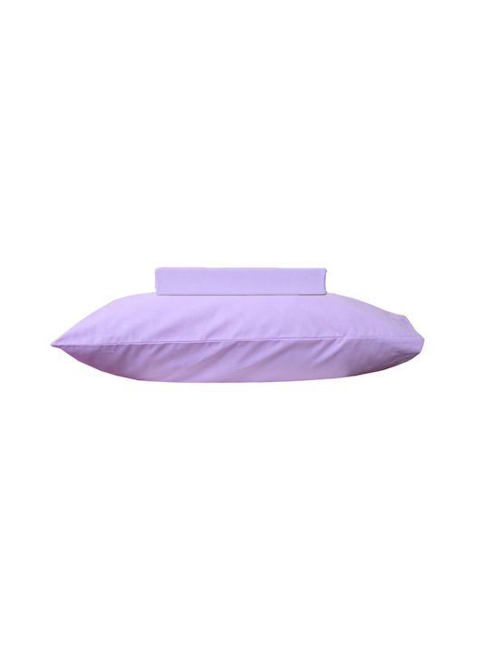 Viopros Duvet Cover Set Cotton Single with Pillowcase 160x240 Lila