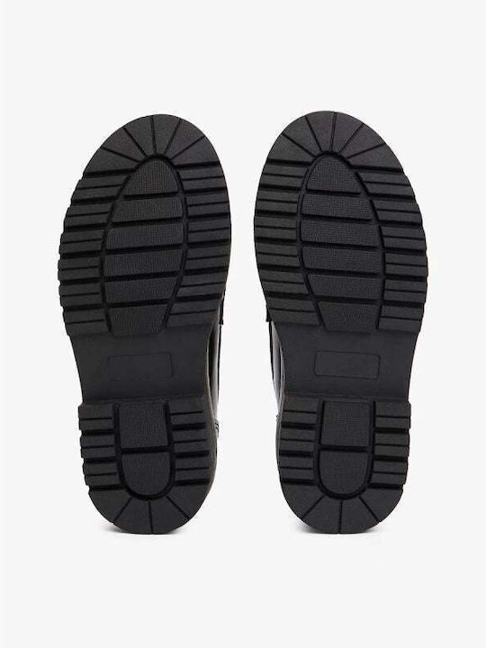 Mocasini Dama Loafers în Culoare Neagră