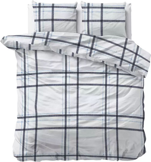 Sleeptime Duvet Cover Set Queen with 2 Pillowcases 240x220 White
